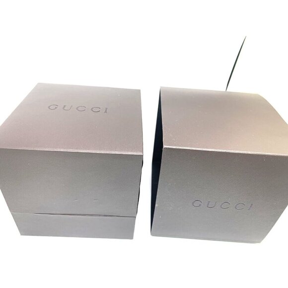 Gucci Watch Box Presentation Brown Cardboard Display Gift Empty - Picture 5 of 12